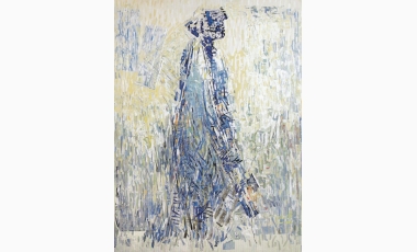 Tano Santoro: Senza titolo, 2009, olio su tela, 240 x 150 cm, Galleria provinciale d’arte moderna e contemporanea di Messina.
