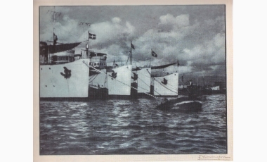 Filippo Cianciafara Tasca di Cutò: Prore alla catena, 1935, 24, 7 x 30, 4 cm.