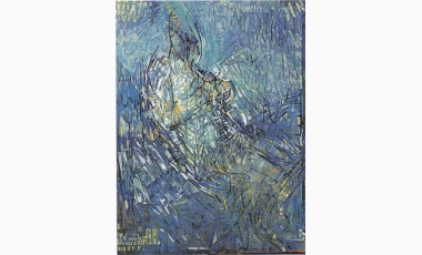Tano Santoro: Senza titolo, 2000 – 03, olio su tela, 200 x 150 cm, collezione privata.