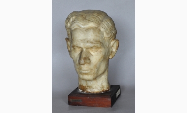 Egidio De Fichy: Ritratto di Felice Forgione, 1936, cera, 36, 5 cm, GAMM di Messina.