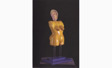 Stello Quartarone: Simbiosi, 2002, tecnica mista, 61 x 22 x 16 cm.