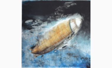 Alessandra Lanese: Elio, 2012, tecnica mista, 210 x 230 cm.