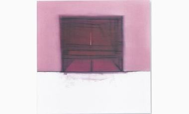 Antonio Freiles: Schermo, 2009, olio e grafite su tela, 100 x 100 cm.