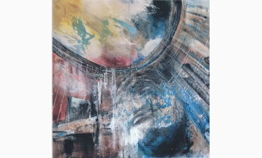 Alessandra Lanese: Parigi, 2012, tecnica mista, 105 x 105 cm.