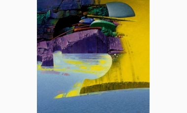 Lillo Messina: Echi remoti, 2006, olio su tela, 100 x 100 cm.