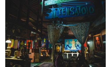 L'ingresso del Pensatoio durante l'esposizione "Cose da Matti", 2013.