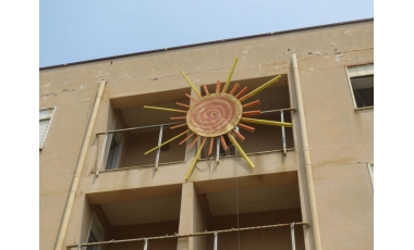 Il sole realizzato dal laboratorio Ri.CreiAmo Casa Nostra