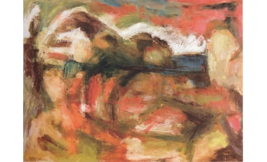 Togo: Paesaggio a Vulcano, 1962,olio su tela, 60 x 80 cm.