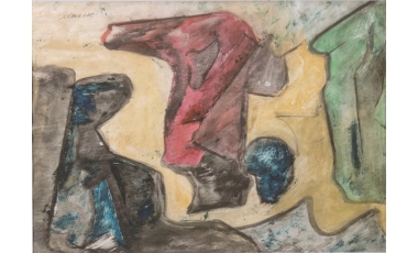 Nato Sciacca: senza titolo, s.d., tempera, 33 x 23,5 cm.