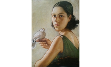 Salvatore De Pasquale: La Tortorella, 1929 c.a.,olio su tavola, 49 x 39, 4 cm, Provincia Regionale di Messina.