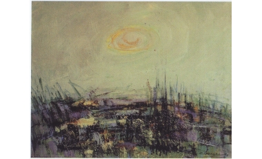Carmelo Bonanno: Palude, 1975, olio su tela, 40 x 50 cm.