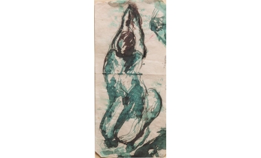 Nato Sciacca: Gli appesi, 1942, china, 32 x 21 cm.