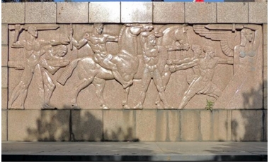 Giovanni Nicolini: fregio di sinistra del Monumento ai Caduti, 1936.