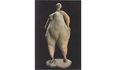 Sara Teresano: Aurora 2010, terracotta policroma, 57 x 25 x 25 cm.