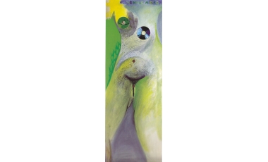 Piero Serboli: Venere a ora, 2003, olio e tecnica mista, 150 x 51 cm.