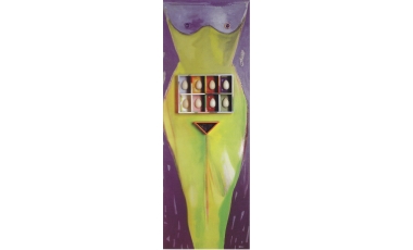 Piero Serboli: Venere feconda, 2004, olio e tecnica mista, 150 x 52 cm.