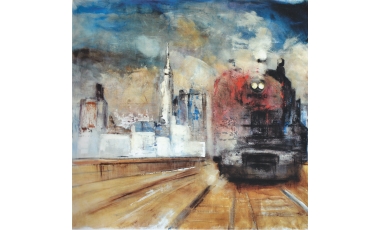 Alessandra Lanese: A350, 2012, tecnica mista, 210 x 230 cm.