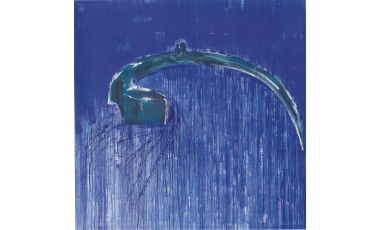 Francesca Borgia; La spina nel fianco, 2007, acrilici su tela, 100 x 100 cm.