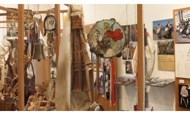 L'allestimento del Museo con gli strumenti della tradizione popolare pelortiana