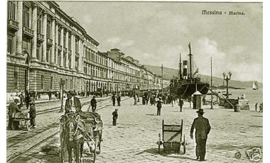 Una foto della Marina di Messina prima del terremoto del 1908