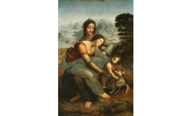 Leonardo da Vinci: Sant'Anna, la Vergine e il Bambino, 1510 - 13.
